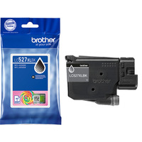 Brother LC527XLBK cartuccia d'inchiostro 1 pz Originale Resa elevata (XL) Nero Resa elevata (XL), Nero, Inchiostro a base di pigmento, 1 pz, 3000 pagine, Confezione singola
