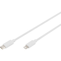 Digitus Cavo dati/ricarica USB 2.0 USB-C > Lightning, certificato MFI bianco