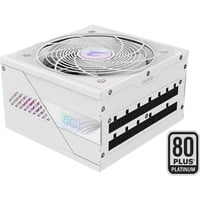 GIGABYTE AORUS ELITE P850W ICE Alimentatore - PCIe 5.0, 80 PLUS Platinum, Design completamente modulare, Ventola da 120 mm, Compatibile con ATX 3.0, Spina EU, Alimentatore PC bianco, 80 PLUS Platinum, Design completamente modulare, Ventola da 120 mm, Compatibile con ATX 3.0, Spina EU, 850 W, 100 - 240 V, 50/60 Hz, 12 A, Attivo, 125 W