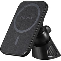 Nevox 2025 Caricabatterie per dispositivi mobili Nero Auto Nero, Auto, USB, Carica wireless, Nero