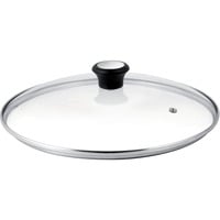 Tefal 28097912 coperchio per pentola Rotondo Nero, Acciaio, Trasparente trasparente/in acciaio inox, Rotondo, Nero, Acciaio, Trasparente, Vetro, Acciaio, Bachelite, Nero, Cina