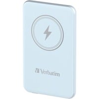 Verbatim Charge 'n' Go Polimeri di litio (LiPo) 5000 mAh Carica wireless Blu, Powerbank celeste, 5000 mAh, Polimeri di litio (LiPo), Quick Charge 3.0, Carica wireless, Blu