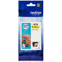 Brother Cartuccia d'inchiostro giallo LC-424Y Giallo, 1 pz, 750 pagine, Confezione singola