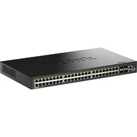 D-Link DGS-1530-52P/E switch di rete Gestito L2 Gigabit Ethernet (10/100/1000) Supporto Power over Ethernet (PoE) Nero, Interruttore Nero, Gestito, L2, Gigabit Ethernet (10/100/1000), Full duplex, Supporto Power over Ethernet (PoE), Montaggio rack