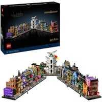 Harry Potter 76444 Negozi di Magia di Diagon Alley, Kit Modellismo per Adulti in Microscala con Edifici e 12 Personaggi, Giochi di costruzione