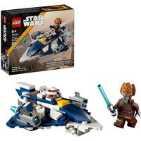 LEGO Star Wars 75400 Microfighter Jedi Starfighter di Plo Koon, Astronave Giocattolo con 2 Shooter e Minifigure, Regalo da 6+, Giochi di costruzione Astronave Giocattolo con 2 Shooter e Minifigure, Regalo da 6+, Set da costruzione, 6 anno/i, Plastica, 89 pz, 116 g
