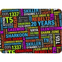 Sharkoon 20 Years Limited Edition Mouse Mat multi colorata