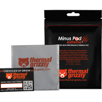 Thermal Grizzly Minus Pad extreme 2 - 100x 100x 1,0mm, Pastiglie termiche grigio