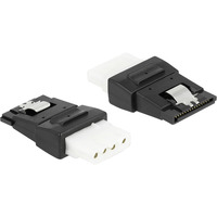 DeLOCK Adattatore ATX 4 pin femmina a SATA 15 pin femmina Nero