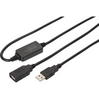 Digitus Cavo di prolunga USB 2.0 attivo, 15 metri Nero