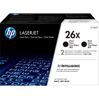 HP Confezione da 2 cartucce Toner originali nero ad alta capacità LaserJet 26X 18000 pagine, Nero, 2 pz