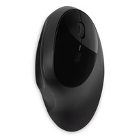 Kensington Mouse Pro Fit® Ergo wireless—nero Nero, Mano destra, RF senza fili + Bluetooth, 1600 DPI, Nero
