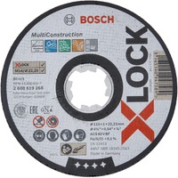 Bosch X-LOCK MULTI CONSTRUCTION Disco per tagliare, Lama Disco per tagliare, Tubo, Calcestruzzo cellulare, Acciaio, Profilato, Pietra, Di metalli non ferrosi, 11,5 cm, Bosch, 2,22 cm, Nero, Bianco