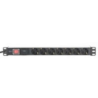 Digitus DN-95407 prolunghe e multiple 2 m 7 presa(e) AC Argento, Ciabatta 2 m, 7 presa(e) AC, Tipo F, Argento, Alluminio, 250 V