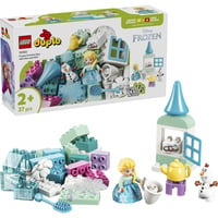 LEGO DUPLO Disney Frozen Scatola creativa con Elsa e Olaf, Giochi di costruzione 