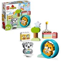 LEGO DUPLO Il mio primo cagnolino e gattino con suoni, Giochi di costruzione Set da costruzione, 1,5 anno/i, Plastica, 22 pz, 506 g