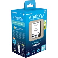 Panasonic Caricabatterie compatto eneloop BQ-CC50 bianco