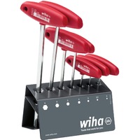 Wiha Set di chiavi a perno con impugnatura trasversale Classic, Cacciavite rosso