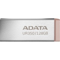 ADATA UR350 unità flash USB 128 GB USB tipo A 3.2 Gen 1 (3.1 Gen 1) Marrone, Chiavetta USB nichel/marrone, 128 GB, USB tipo A, 3.2 Gen 1 (3.1 Gen 1), 100 MB/s, Senza coperchio, Marrone