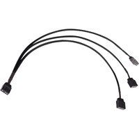 Alphacool Splitter a Y cavo aRGB 3 pin a 3x 3 pin, 30 cm, Cavo a Y Nero