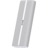 D-Link DSP-411 contenitore di unità di archiviazione Box esterno SSD Alluminio M.2, Disk enclosure bianco, Box esterno SSD, M.2, M.2, 40 Gbit/s, Collegamento del dispositivo USB, Alluminio