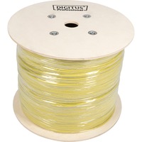 Digitus Cavo di installazione con doppino intrecciato CAT 7A, S/FTP, AWG 22/1, FRNC-C; LSZH-3 giallo, S/FTP, AWG 22/1, FRNC-C; LSZH-3, 1000 m, Cat7a, S/FTP (S-STP)