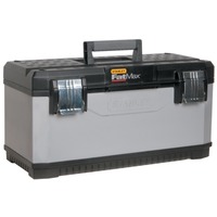 Stanley Cassetta 20 metallo fat max, Cassetta portautensili argento/Nero, Cassetta degli attrezzi, Nero, Grigio, 497 mm, 293 mm, 295 mm