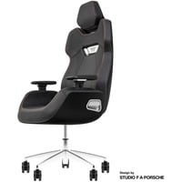 Thermaltake ARGENT E700 Sedia da gaming per PC Nero, Sedili di gioco Nero, Sedia da gaming per PC, 150 kg, 170 cm, 190 cm, Argento, Alluminio