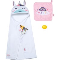 ZAPF Creation BABY born Hooded Towel Set, Accessori della bambola BABY born Hooded Towel Set, Set da bagno per bambole, 3 anno/i