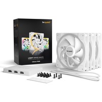 be quiet! Light Wings White | 120mm PWM Triple Pack Case per computer Ventilatore 12 cm Bianco 3 pz, Ventola bianco, Ventilatore, 12 cm, 1700 Giri/min, 70,53 m³/h, Bianco