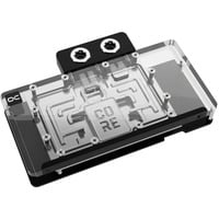 Alphacool Core RX 9070 XT Hellhound + Pure, Raffreddamento ad acqua trasparente/cromo