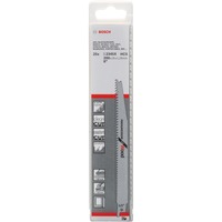 Bosch 2608650463 Lama per sega universale Acciaio al carbonio (HCS) 25 pz Lama per sega universale, Truciolare, MDF, Plastica, Legno compensato, Legno, Acciaio al carbonio (HCS), Grigio, 15 cm, 6-10