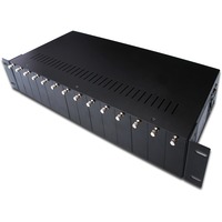Digitus Case di conversione media a 14 Slot, Housing 85-265 VAC, 50/60 Hz, 1.2A, 5 V, 0 - 50 °C, -20 - 85 °C, 485 mm, 231 mm