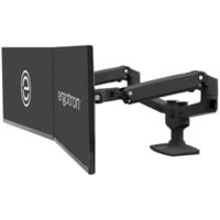Ergotron LX Series 45-245-224 supporto da tavolo per Tv a schermo piatto 68,6 cm (27") Nero Scrivania, Base per monitor Nero, Morsa/Bullone di ancoraggio, 18,1 kg, 68,6 cm (27"), 100 x 100 mm, Regolazione altezza, Nero