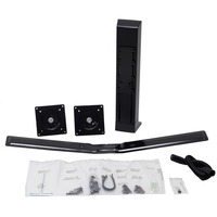 Ergotron WorkFit Dual-Monitor-Kit, Base per monitor Nero