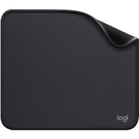 Logitech Mouse Pad Studio Series Grafite, Tappetino per mouse Nero, Grafite, Monocromatico, Nylon, Poliestere, Gomma, Barra appoggiaferro antiscivolo