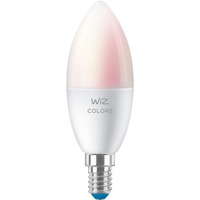 WiZ Lampadina Smart Dimmerabile Luce Bianca o Colorata Attacco E14 40W Candela Lampadina intelligente, Bianco, Wi-Fi, E14, Multi, 2200 K