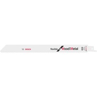 Bosch S 1122 HF Lama per sega universale Bimetallo 1 pz Lama per sega universale, Tubo, Profilato, Lamina di metallo, Legno con chiodi, Bimetallo, 2,5 mm, 17,5 cm, 22,5 cm