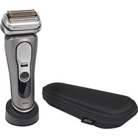 Braun Series 9 Pro+ 9615S Rasoio Trimmer Nero, Grigio grigio/Argento, Rasoio, Nero, Grigio, Acciaio inox, Pulsanti, LED, CA/Batteria