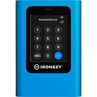 Kingston IronKey Vault Privacy 80 7.68 TB, Disco a stato solido blu/Nero