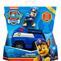 Image of Paw Patrol | Veicolo della polizia di Chase | Veicolo e personaggio Paw Patrol di Chase | Giochi Paw Patrol per bambini dai 3 anni in su