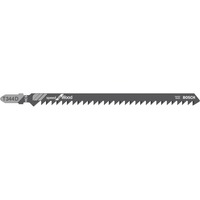 Bosch 2 608 637 944 lama per sega a gattuccio, sega a traforo e sega universale Lama per seghetto alternativo Acciaio al carbonio (HCS) 3 pz Lama per seghetto alternativo, Truciolare, Pannello in fibra, Legno dolce, Paniforte, Acciaio al carbonio (HCS), Grigio, 4 mm, 10 cm