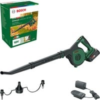 Bosch LeafBlower Ioni di Litio, Soffiatore verde/Nero, Soffiatore portatile, 185 km/h, 245 km/h, Verde, Batteria, Ioni di Litio