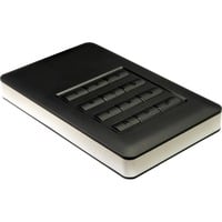 Inter-Tech GD-25LK01 Box esterno HDD Alluminio, Nero 2.5", Disk enclosure Nero, Box esterno HDD, 2.5", SATA, Seriale ATA II, Serial ATA III, 5 Gbit/s, Collegamento del dispositivo USB, Alluminio, Nero