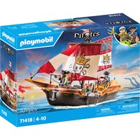 PLAYMOBIL Pirates Piccola Nave Pirata, Giochi di costruzione 