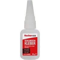 fischer GOW Colla istantanea, 20g, Adesivo trasparente