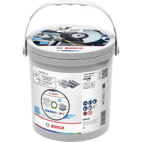 Bosch Disco da taglio per acciaio inossidabile e metallo, Ø 125 mm, 100 pezzi nel secchio, Lama 