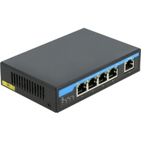 DeLOCK 87764 switch di rete Gigabit Ethernet (10/100/1000) Supporto Power over Ethernet (PoE) Nero, Interruttore Gigabit Ethernet (10/100/1000), Supporto Power over Ethernet (PoE)