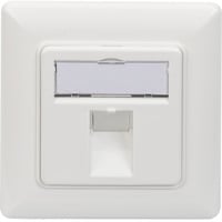 Digitus Scatola vuota per moduli Keystone, 1x RJ-45, Scatola di giunzione bianco