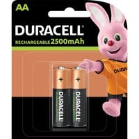 Duracell HR06 LSD Batteria ricaricabile Stilo AA Batteria ricaricabile, Stilo AA, 2 pz, 2400 mAh, Multicolore, Blister